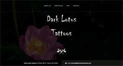 Desktop Screenshot of darklotustattoos.com